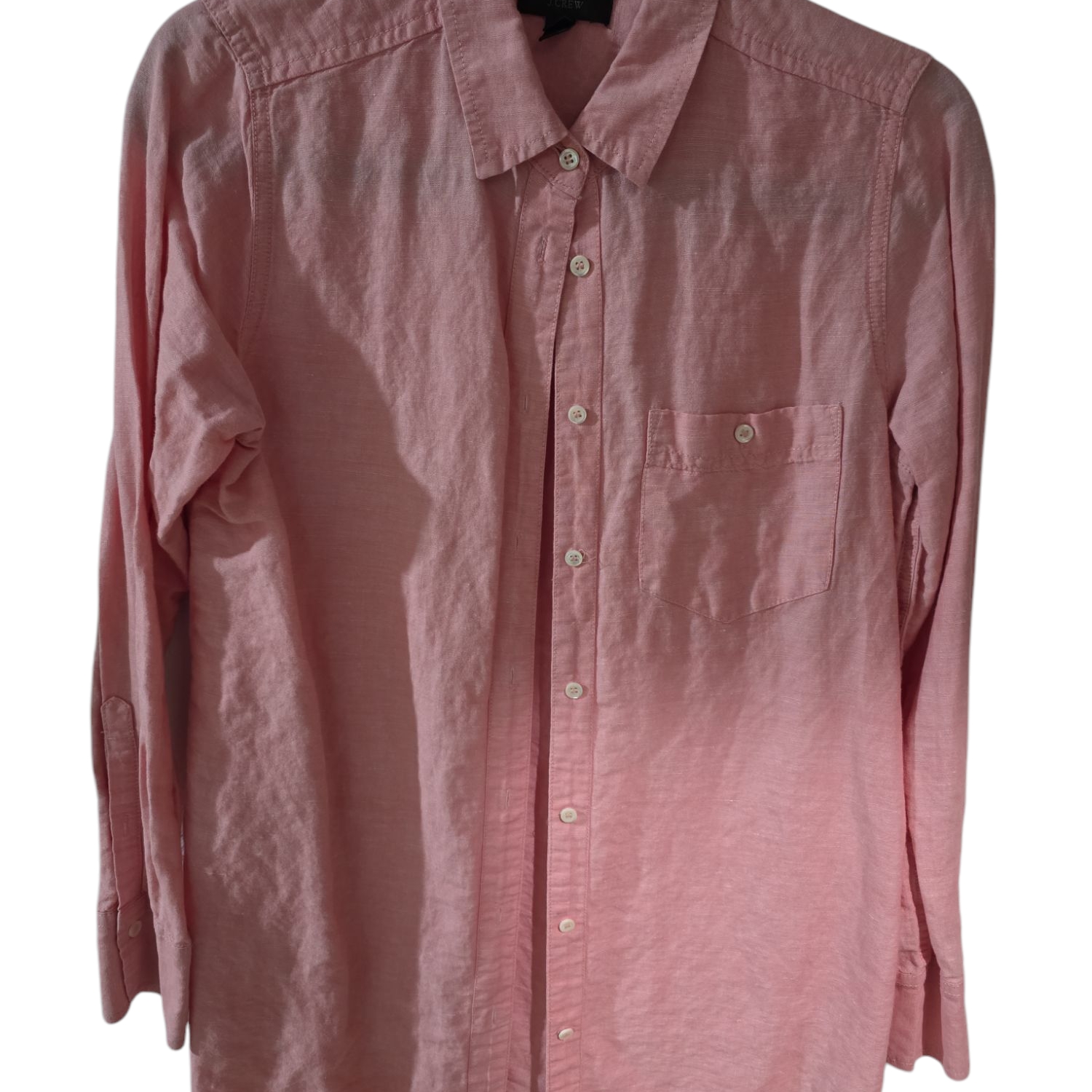 J. Crew Pink Button Down Shirt Long Sleeves